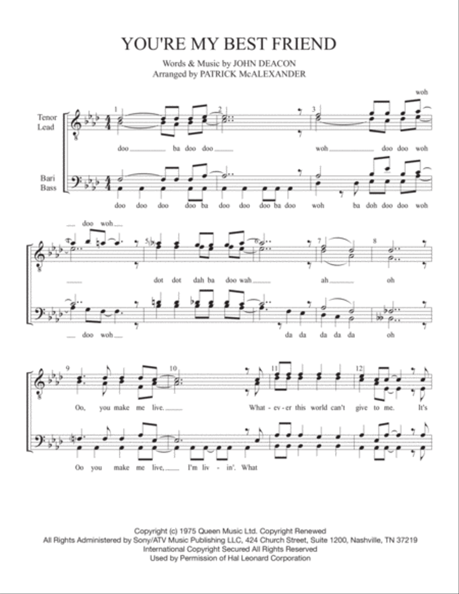 You're My Best Friend You're My Best Friend Small Ensemble scores gallery preview page 1