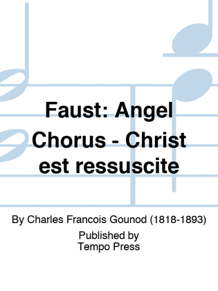 Book cover for Faust: Angel Chorus - Christ est ressuscite