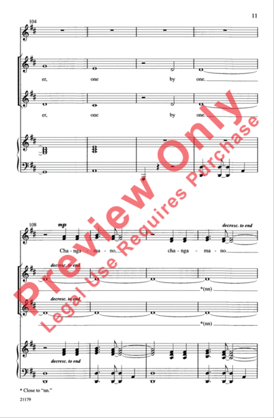 Changamano Changamano 2-Part scores gallery preview page 11