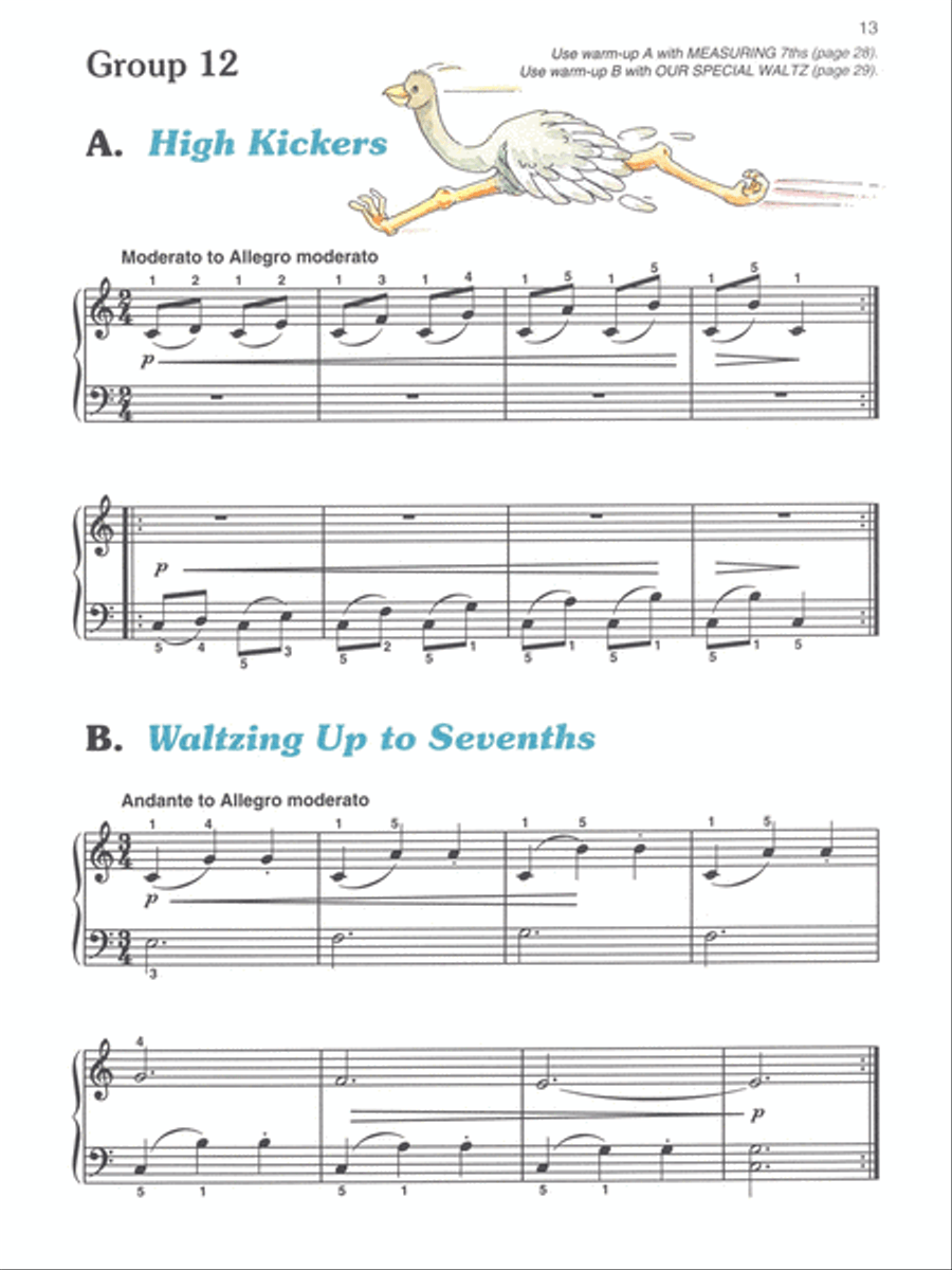 Alfred's Basic Piano Prep Course Technic, Book E Piano Method scores gallery preview page 3