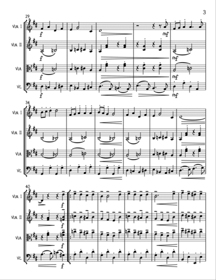 Santa Claus Is Comin' To Town String Trio scores gallery preview page 3
