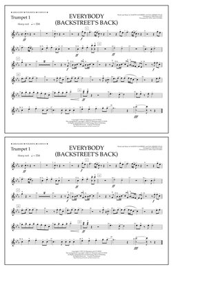 Book cover for Everybody (Backstreet's Back) (arr. Tom Wallace) - Trumpet 1