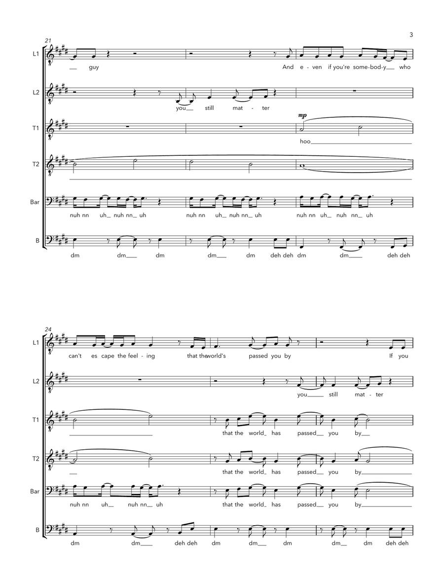Disappear TTBB scores gallery preview page 3