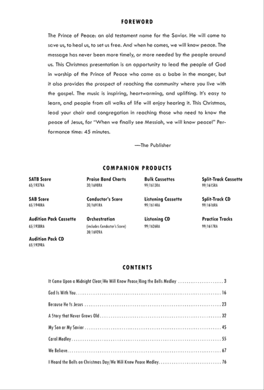 We Will Know Peace 3-Part scores gallery preview page 4