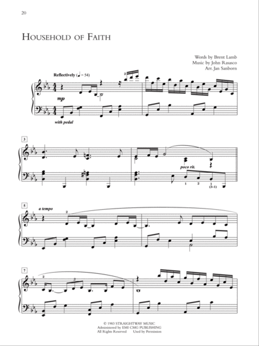 Wedding Performer -- Contemporary Christian Songs and Hymns for Weddings Piano Solo scores gallery preview page 3