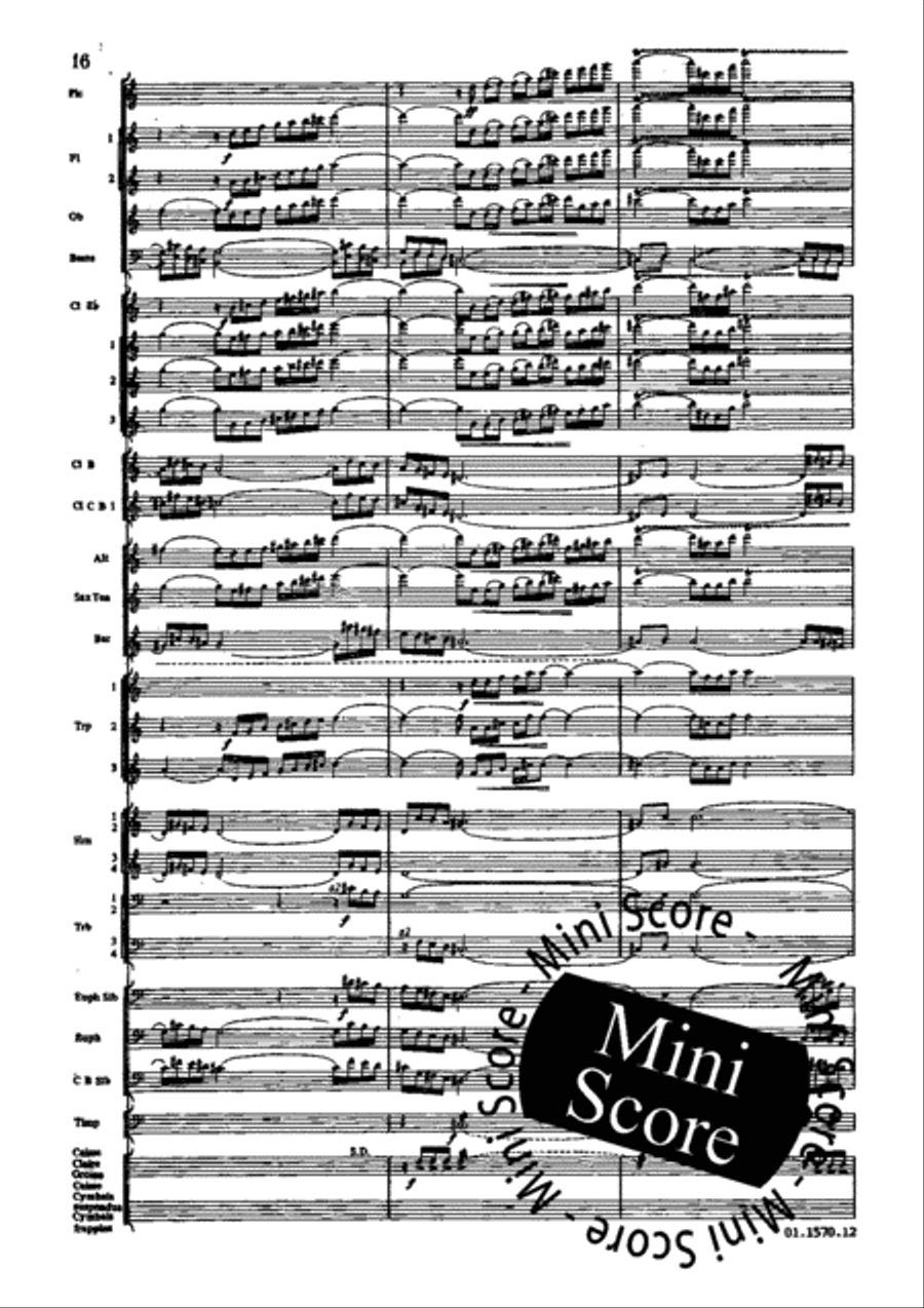 Poeme du Feu Concert Band scores gallery preview page 22
