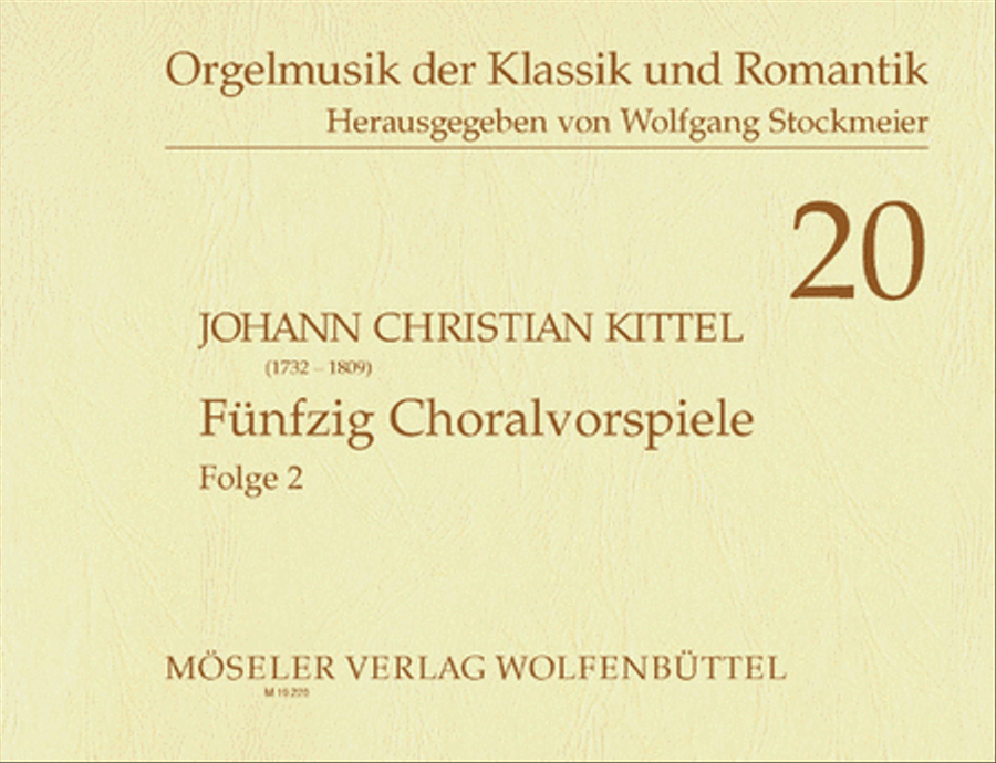 50 Choralvorspiele Band 2