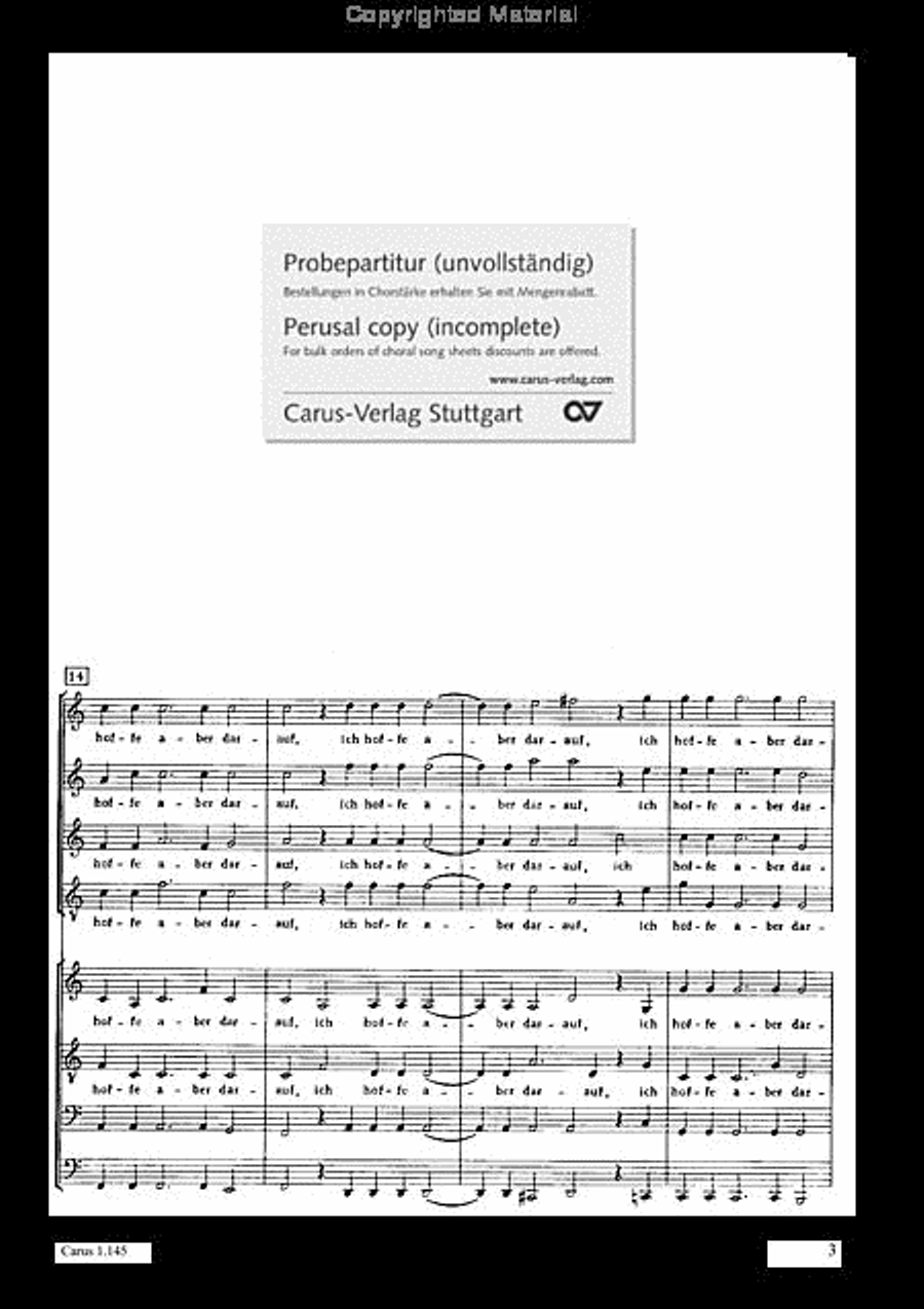 Ich hoffe aber darauf Choir scores gallery preview page 4