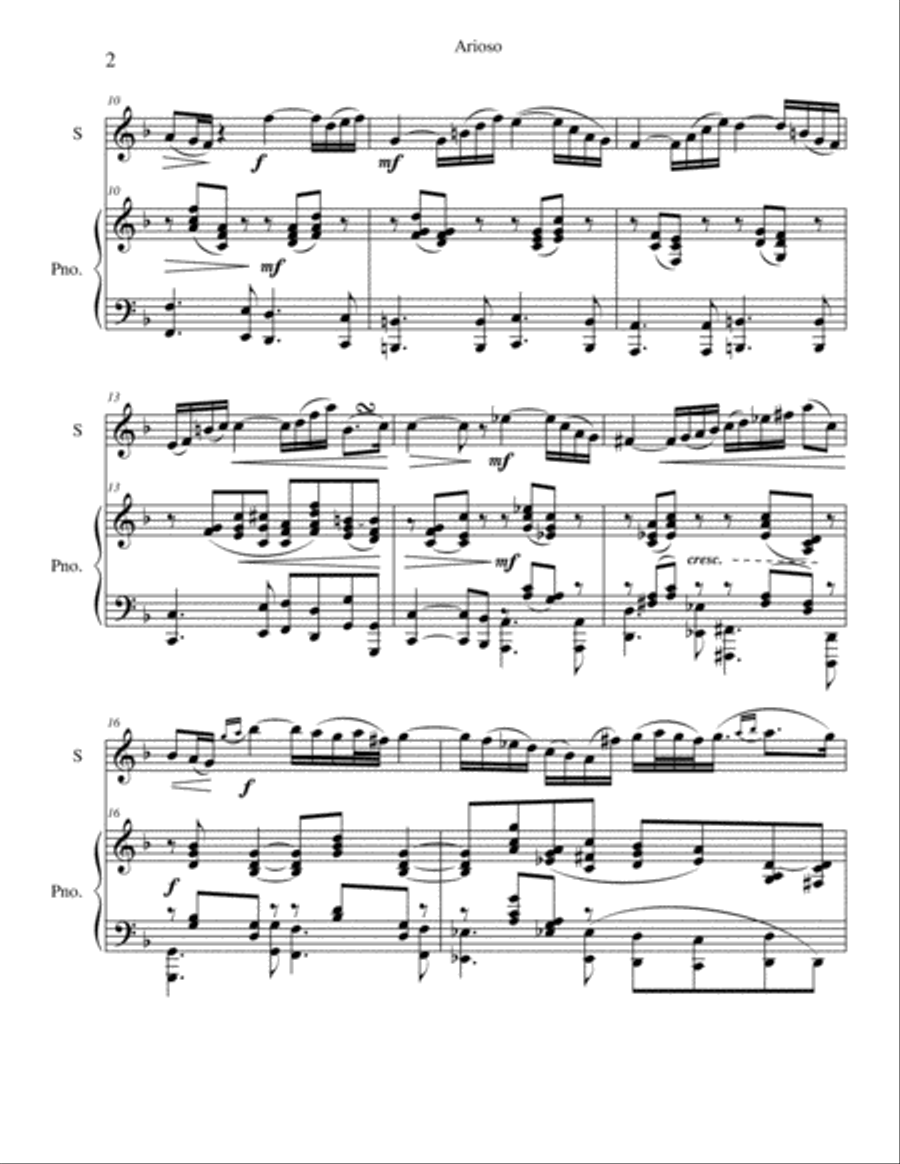 Arioso Piano scores gallery preview page 2