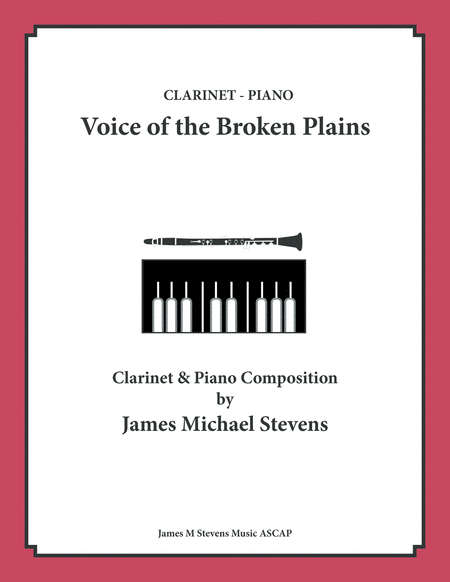 Voice of the Broken Plains - Clarinet & Piano image number null