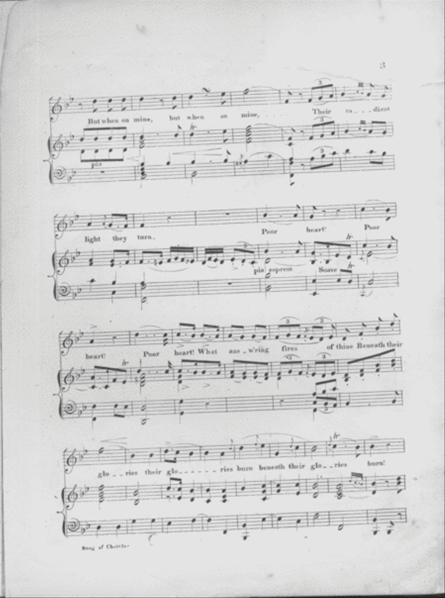 The Song of Chatelar, to Mary Queen of Scots Lute scores gallery preview page 3