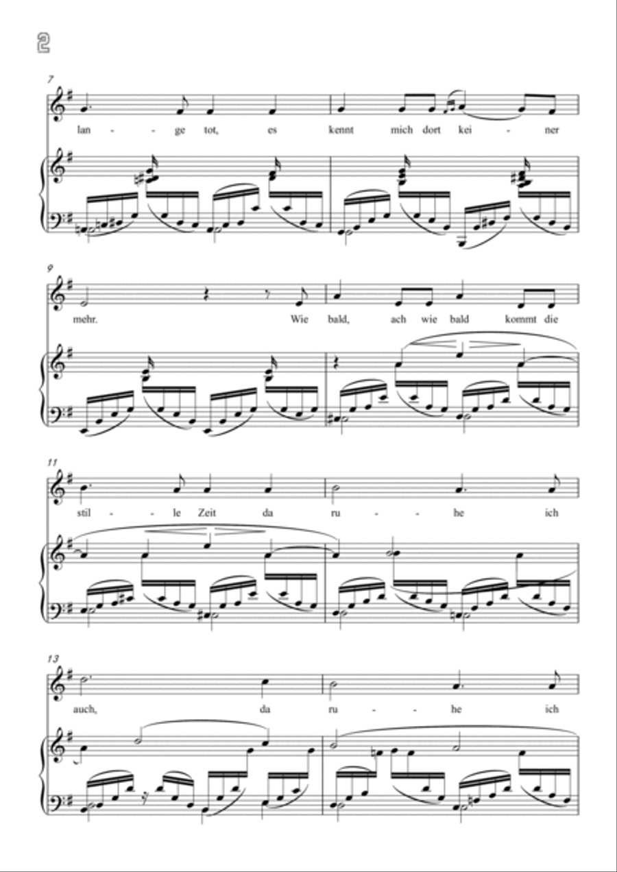 Schumann-In der Fremde in e minor Voice scores gallery preview page 3