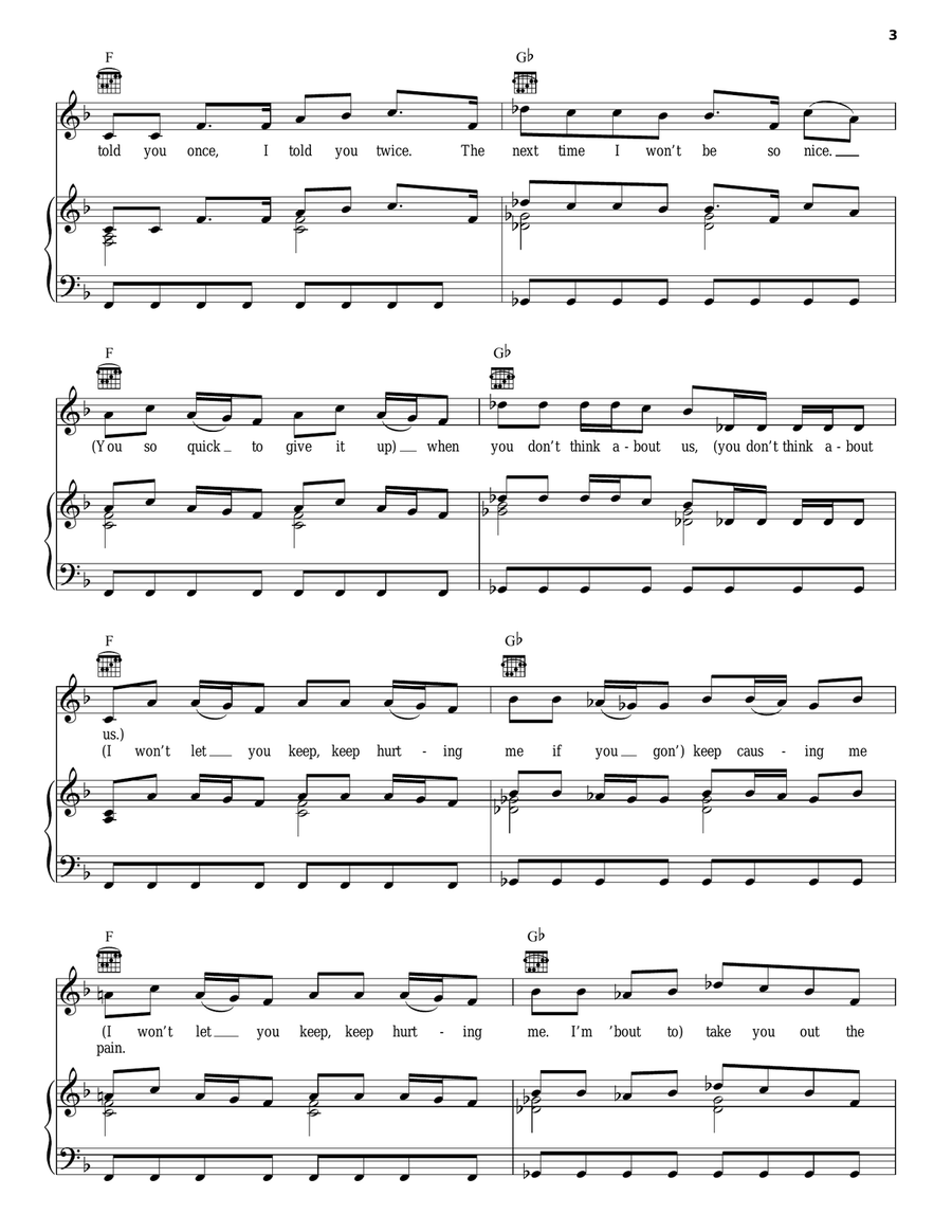 My Foolish Heart My Foolish Heart Piano, Vocal, Guitar scores gallery preview page 3