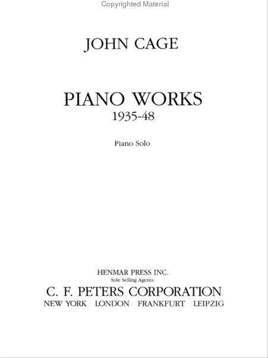 Piano Works - 1935-48