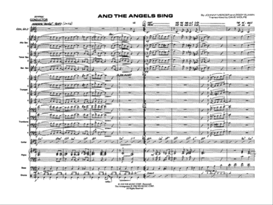 And the Angels Sing: Score Jazz Ensemble scores gallery preview page 3