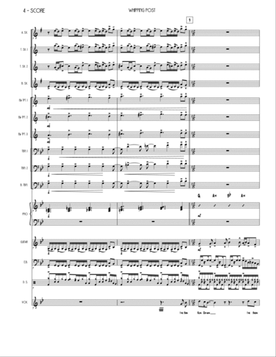Whipping Post Jazz Ensemble scores gallery preview page 4