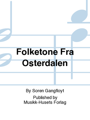 Book cover for Folketone Fra Osterdalen