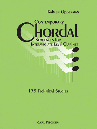 Book cover for Contemporary Chordal Sequences For Intermediate Clarinet