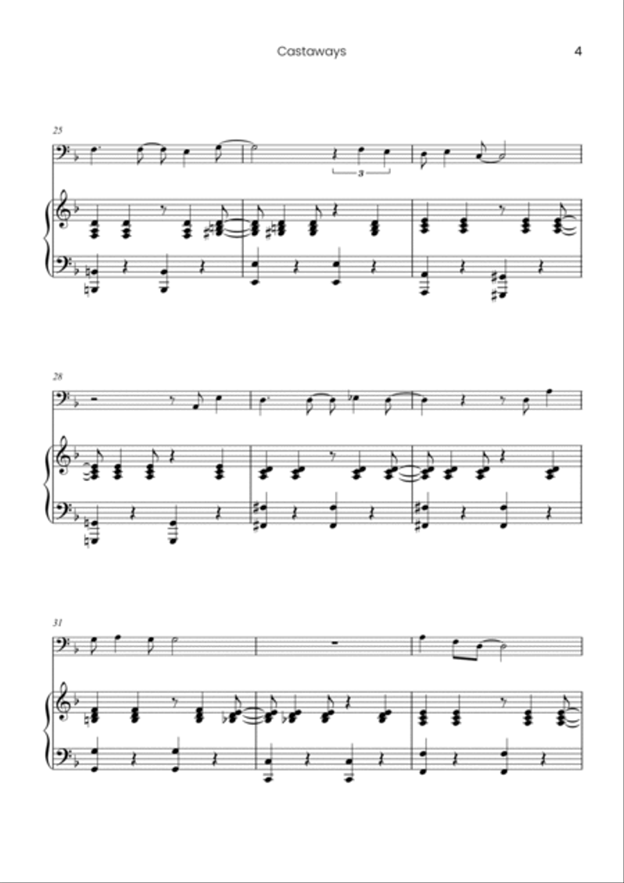 Castaways Castaways Piano scores gallery preview page 5