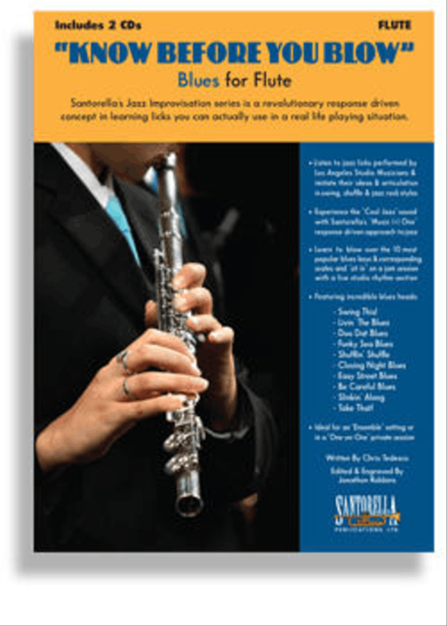 Know Before You Blow - Blues for Flute with 2 CDs Flute scores gallery preview page 1