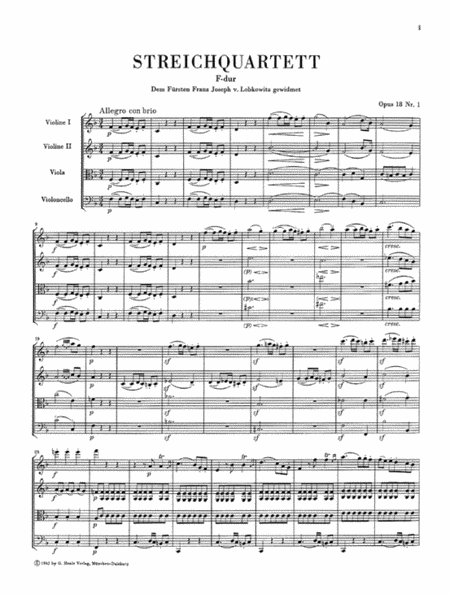 String Quartets, Op. 18 No. 1-6 and String Quartet - Version of the Piano Sonata, Op. 14 No. 1