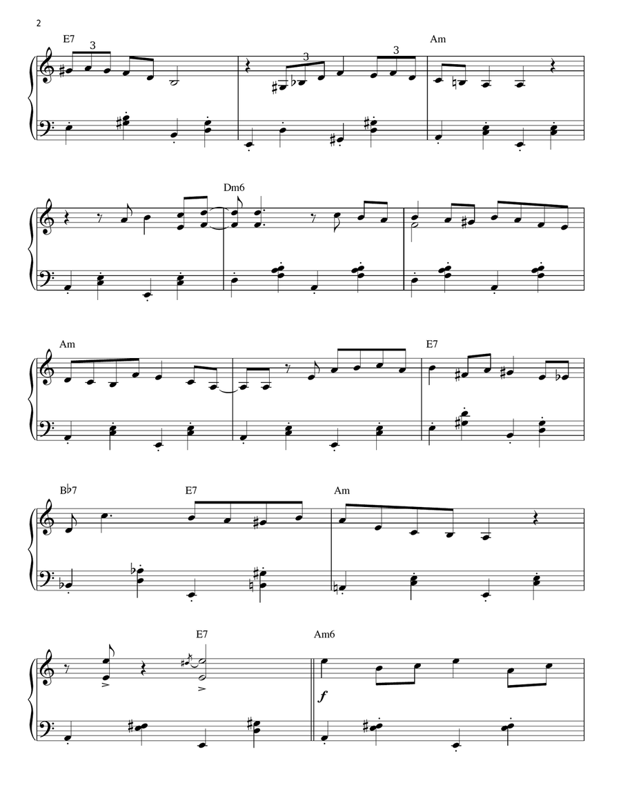 Minor Swing (arr. Brent Edstrom) Piano Solo scores gallery preview page 2
