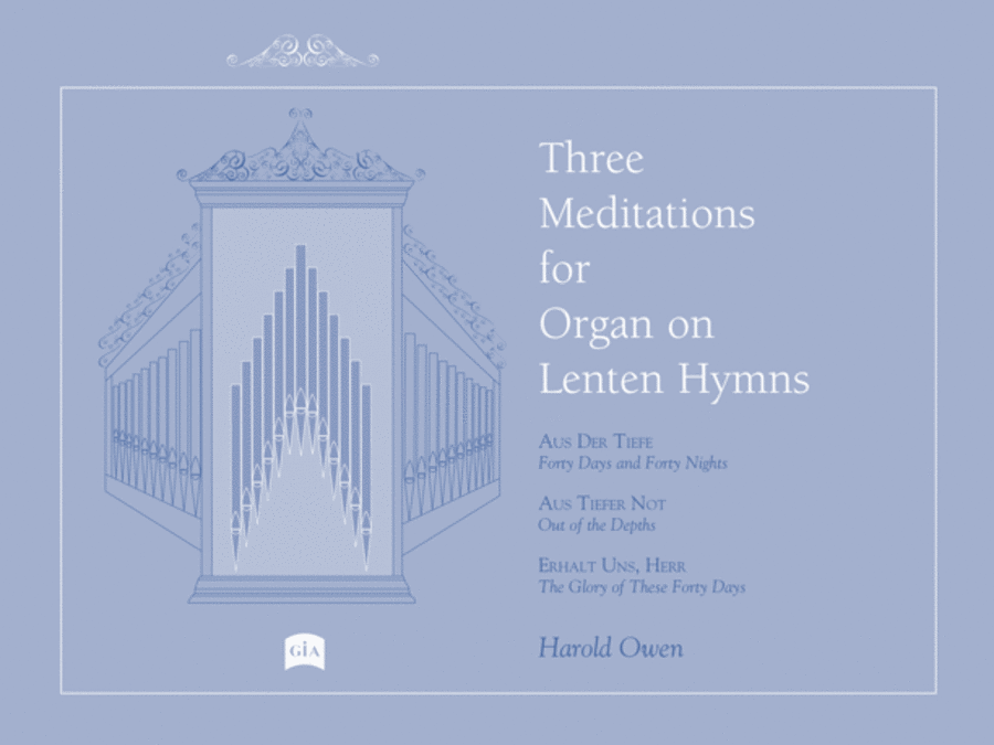 Three Meditations for Organ on Lenten Hymns Organ scores gallery preview page 1