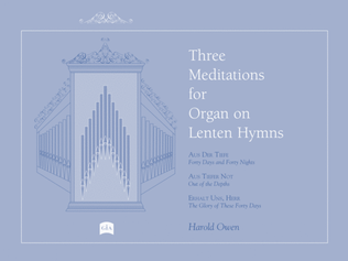 Book cover for Three Meditations for Organ on Lenten Hymns