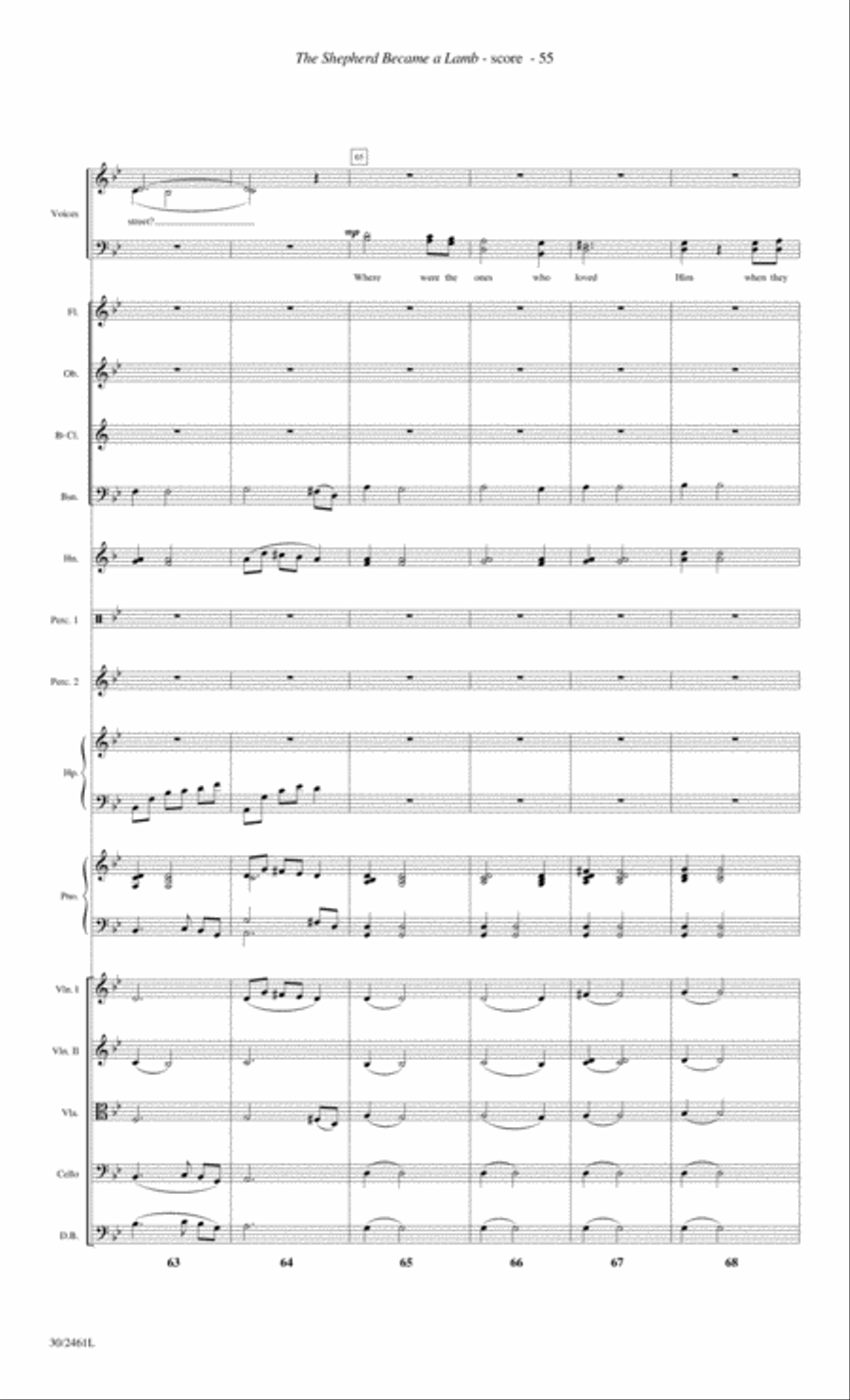 Journey to the Cross - Orchestral Score and Parts Choir scores gallery preview page 57