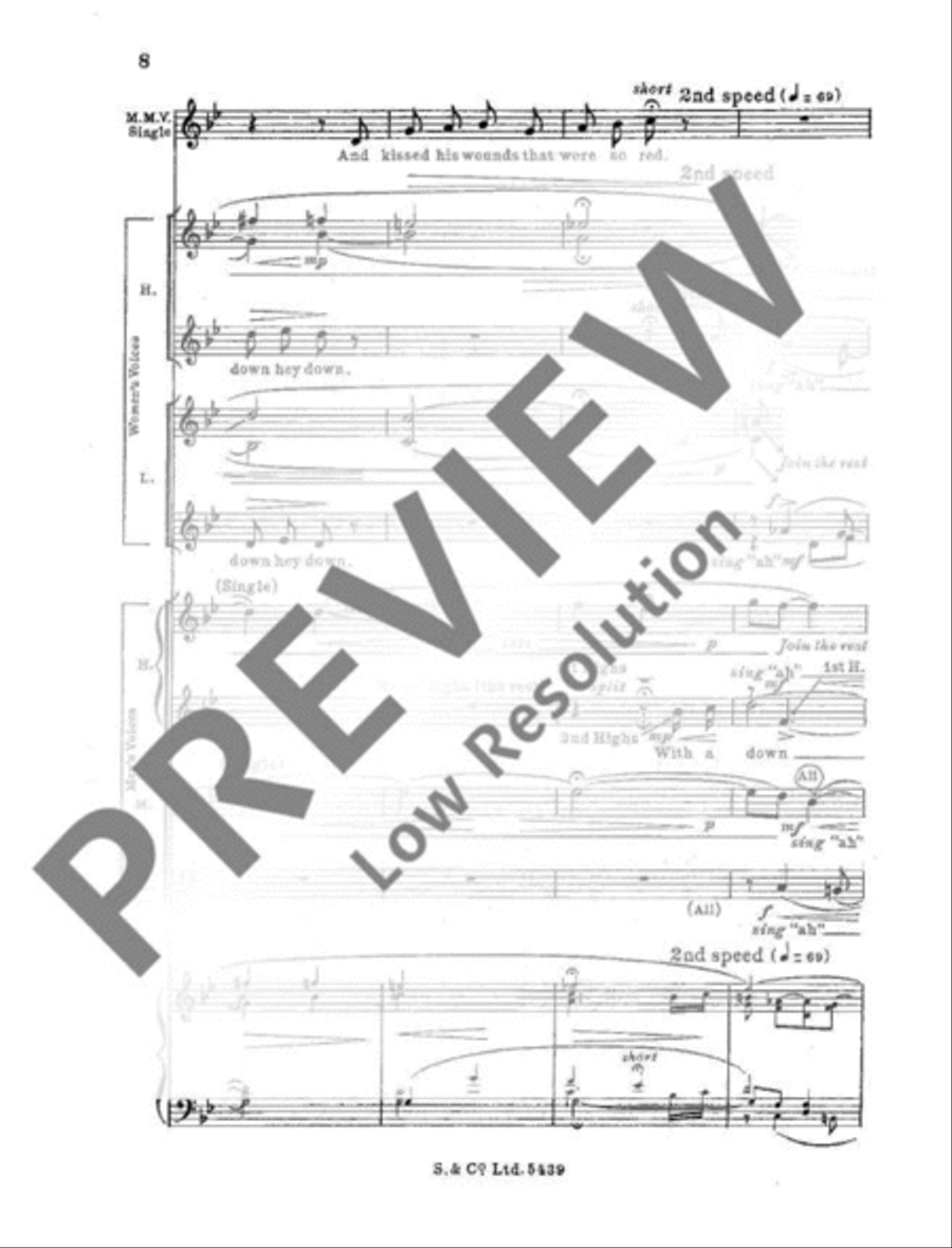 The three Ravens Mixed Choir scores gallery preview page 11