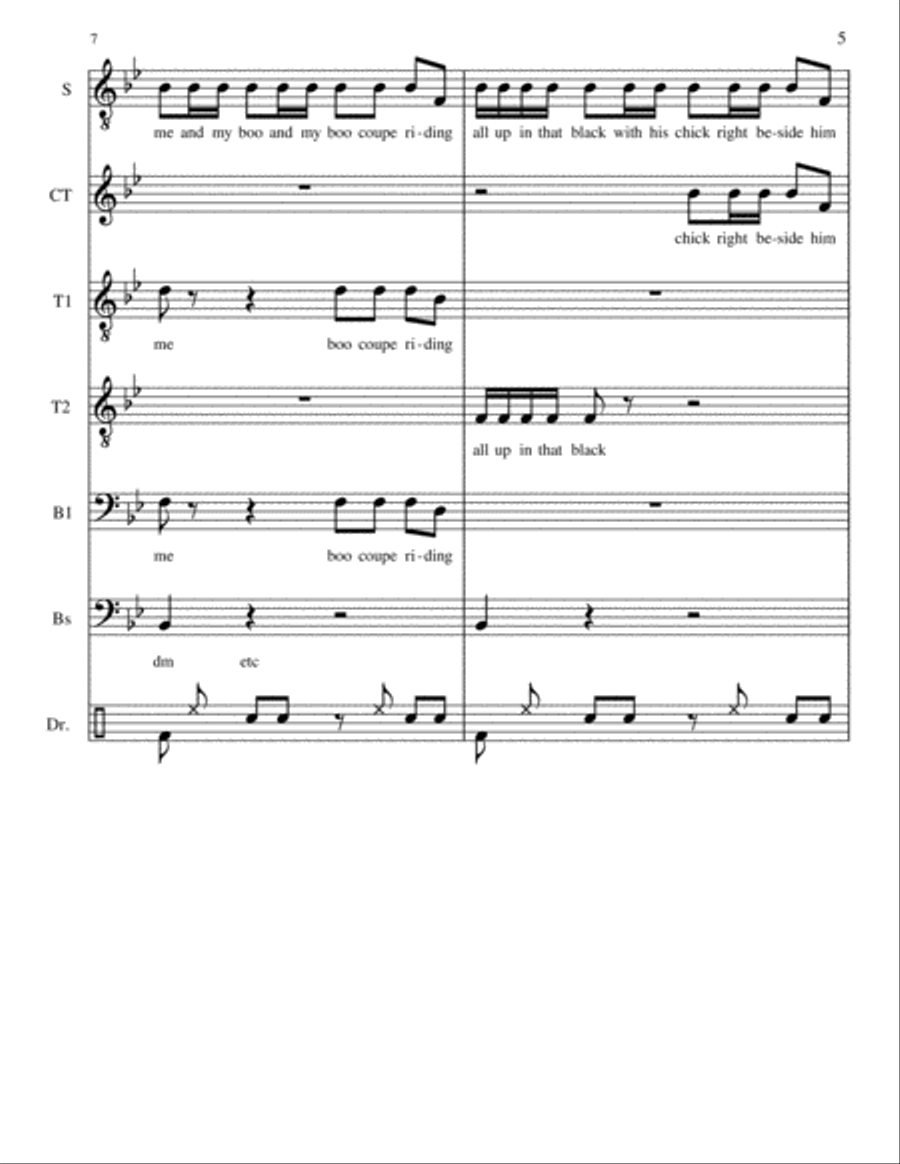 Countdown A Cappella scores gallery preview page 5