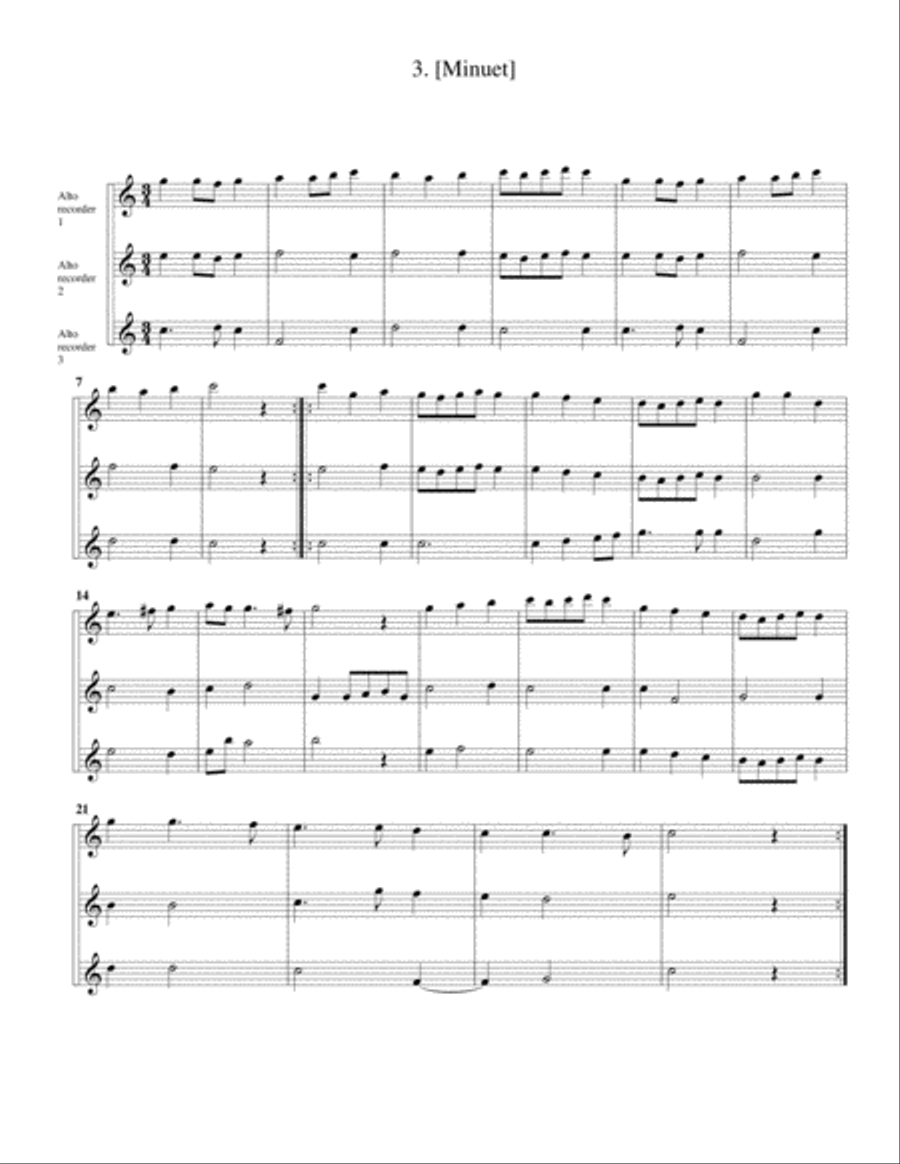 2 suites for 3 Alto recorders Alto Recorder scores gallery preview page 5