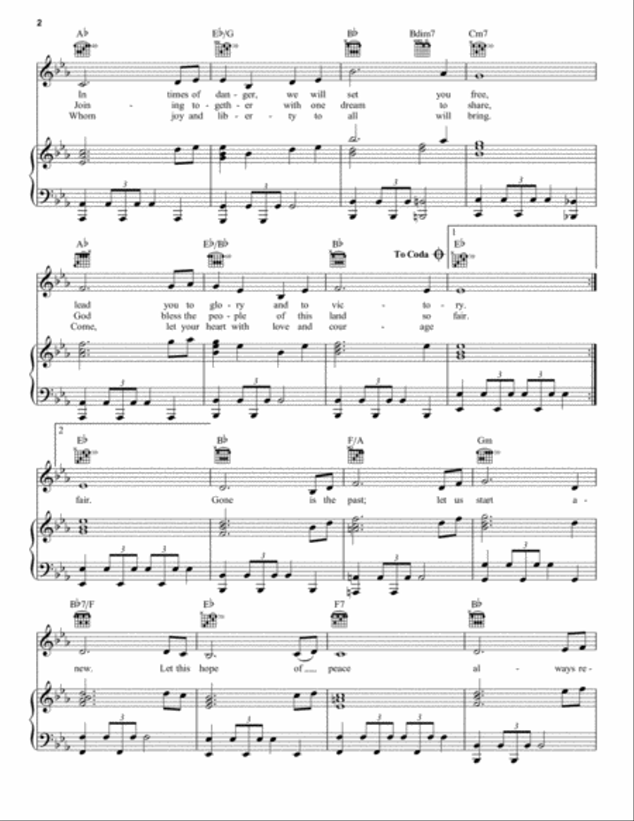 Highland Cathedral Highland Cathedral Piano, Vocal, Guitar scores gallery preview page 2