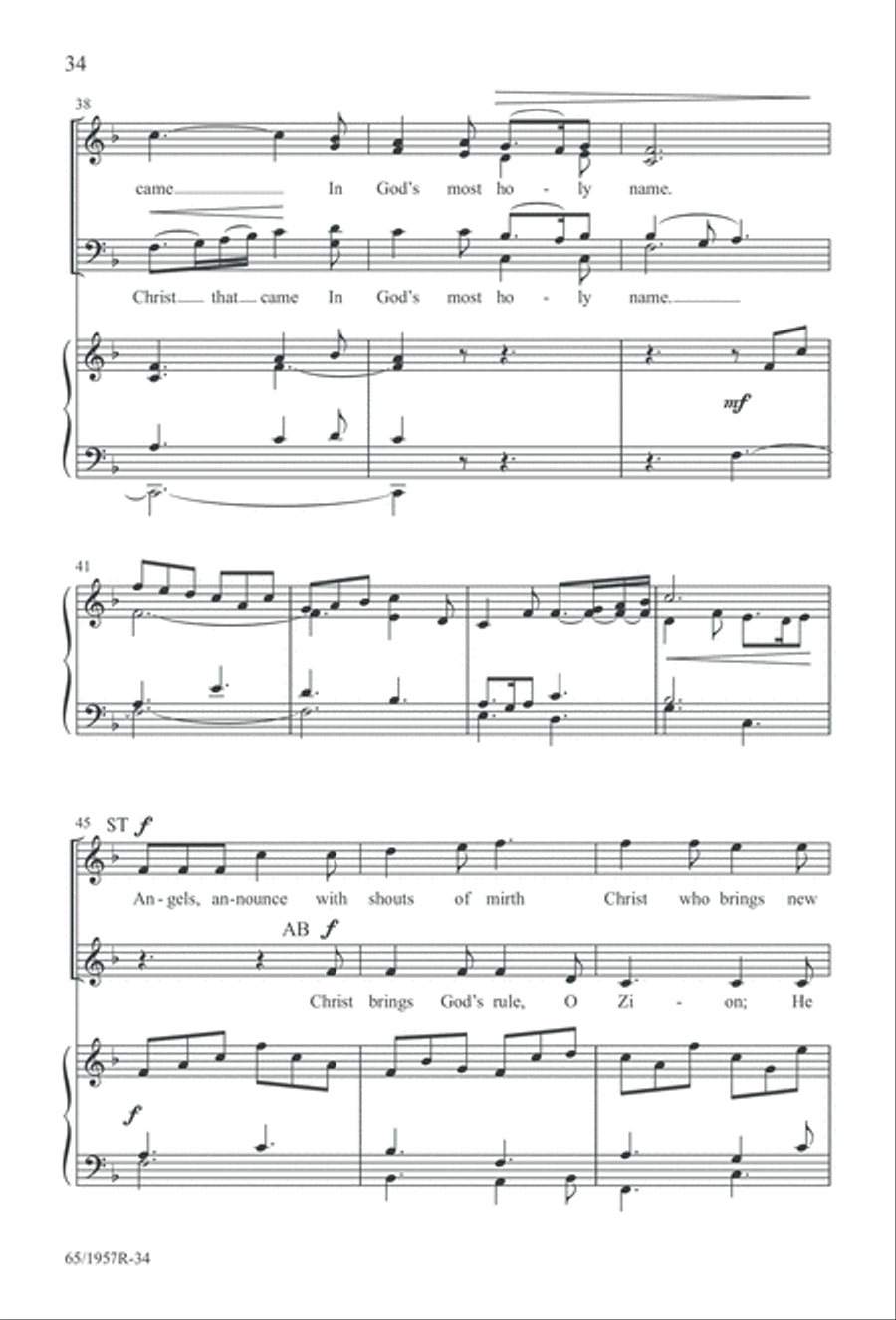Festival of Lessons and Carols 4-Part scores gallery preview page 35