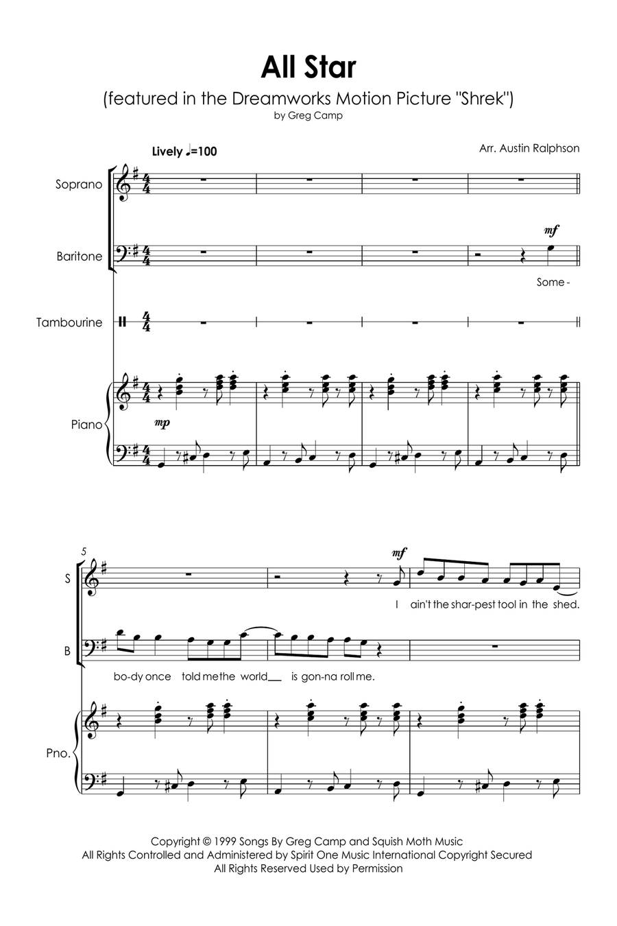 All Star 2-Part scores gallery preview page 3