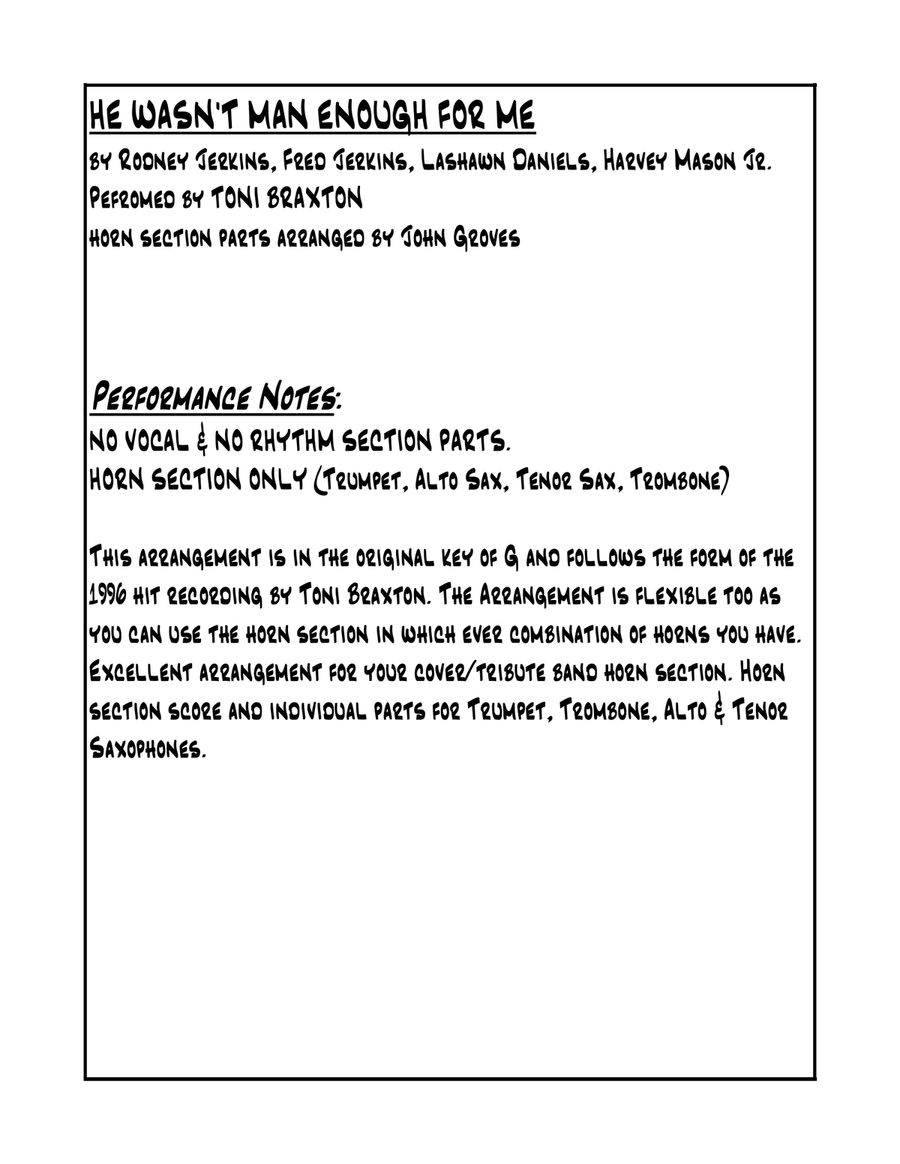 He Wasn't Man Enough For Me Small Ensemble scores gallery preview page 2