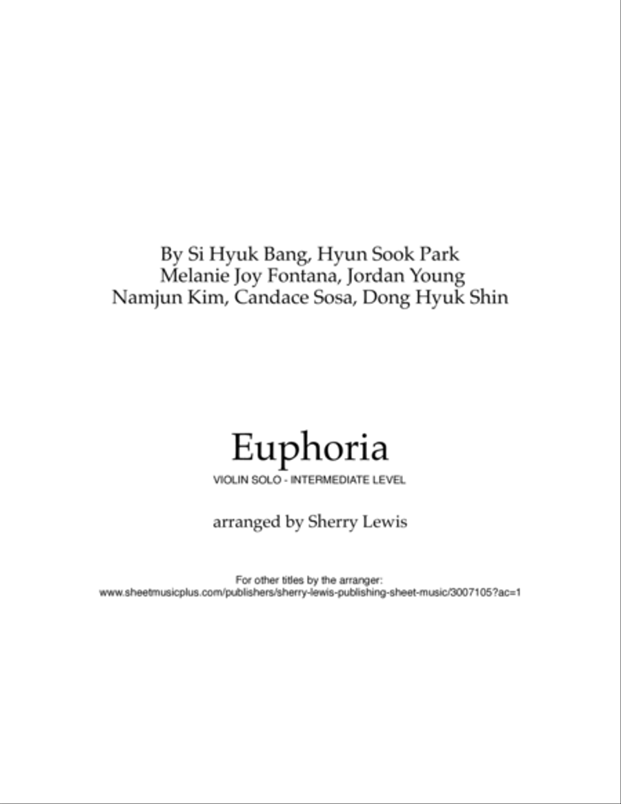 Euphoria Violin Solo scores gallery preview page 2