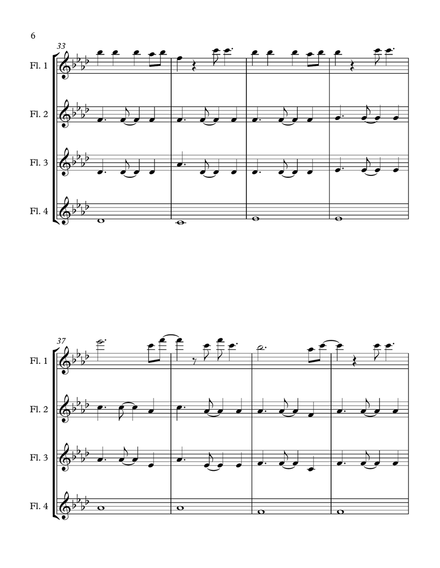 All Of Me All Of Me Woodwind Quartet scores gallery preview page 6