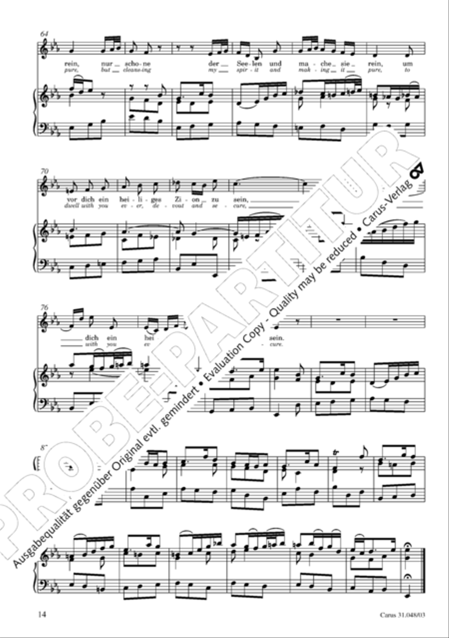 O wretch that I am, who then can release me (Ich elender Mensch, wer wird mich erlosen) 4-Part scores gallery preview page 15