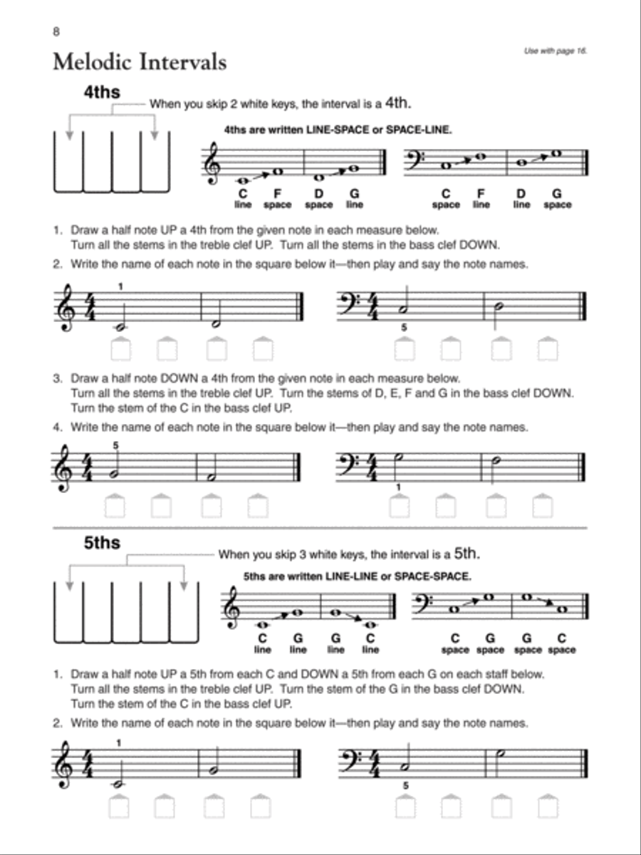 Alfred's Basic Adult Piano Course Notespeller, Book 1 Piano Method scores gallery preview page 3