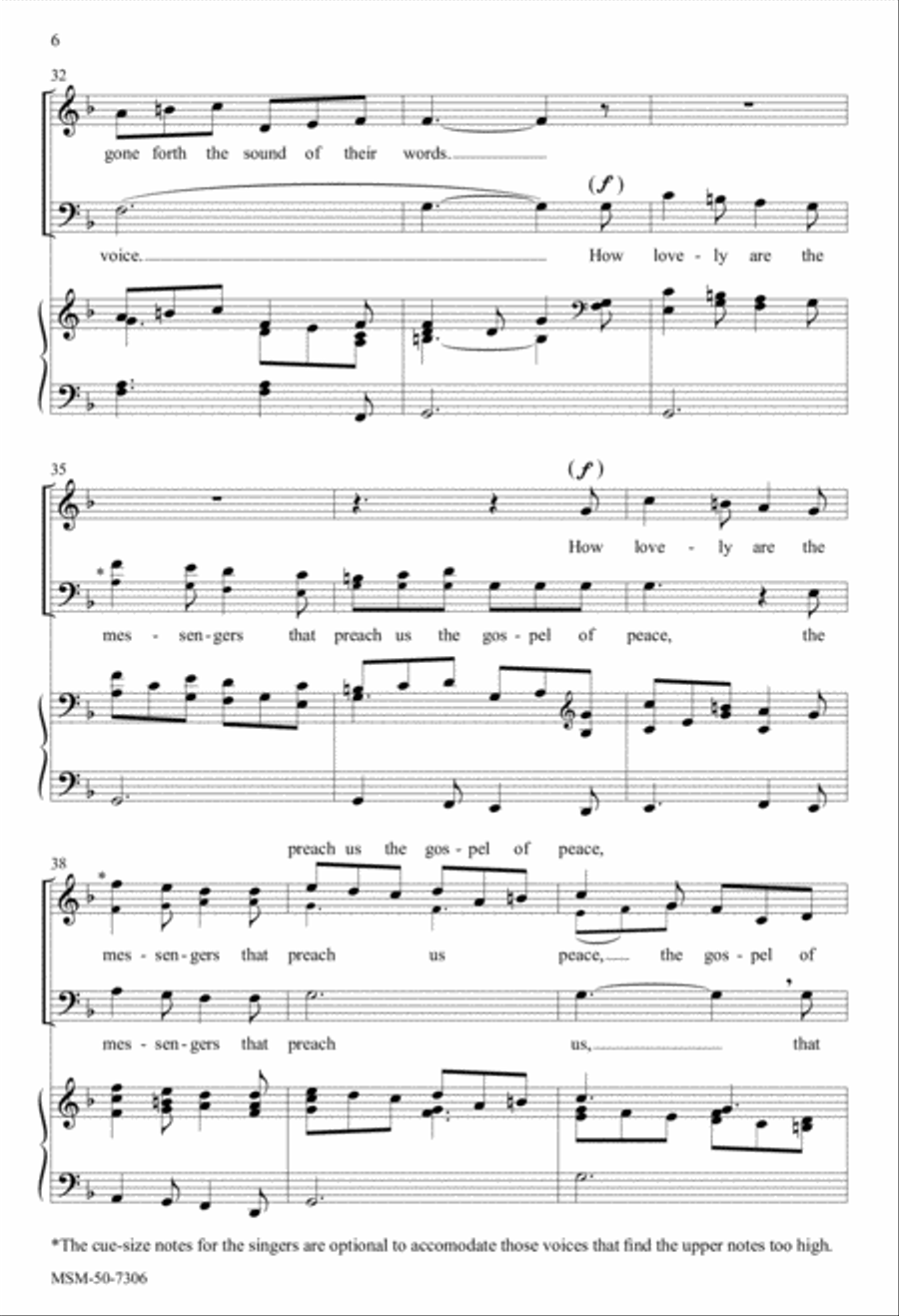 How Lovely Are the Messengers 2-Part scores gallery preview page 5