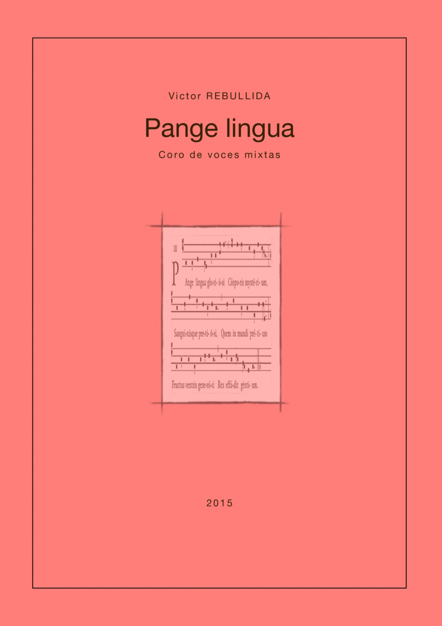 Pange lingua 4-Part scores gallery preview page 1