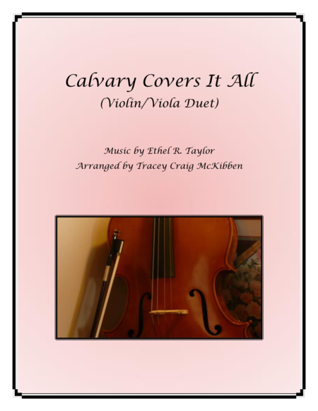 Calvary Covers It All for Violin/Viola Duet image number null