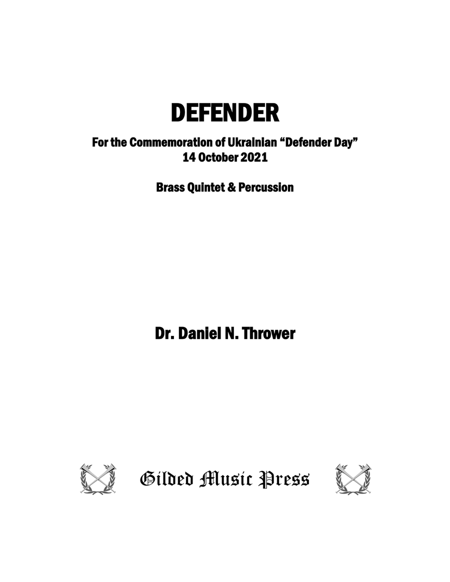 Defender, Op. 113 Chamber Music scores gallery preview page 3