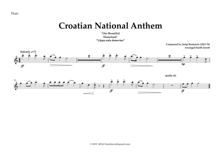Croatian National Anthem for Symphony Orchestra (KT Olympic Anthem Series) image number null