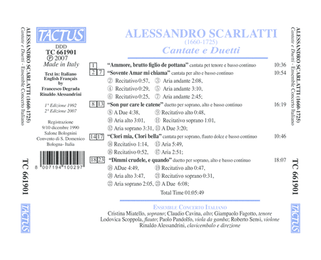 Scarlatti: Cantate E Duetti