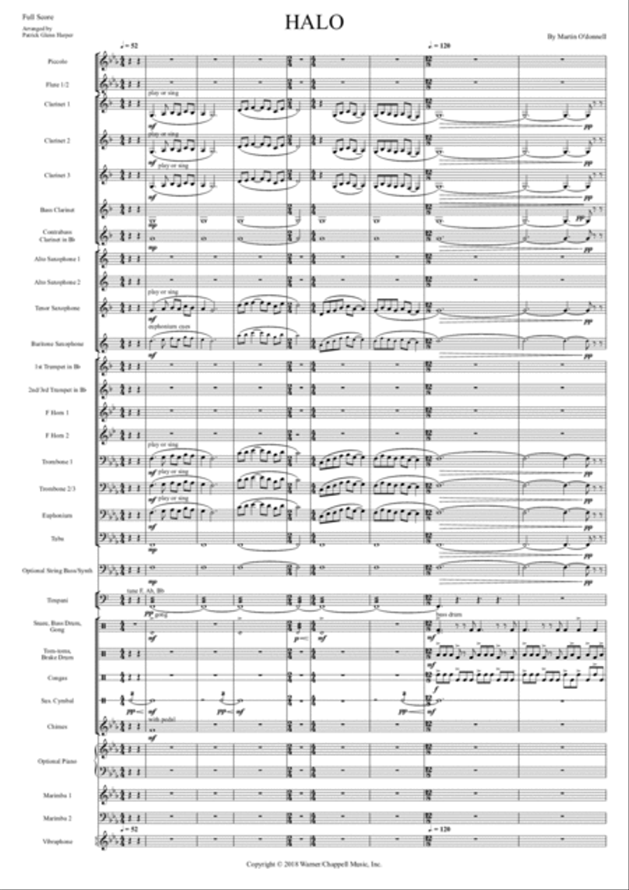 Halo Concert Band scores gallery preview page 2