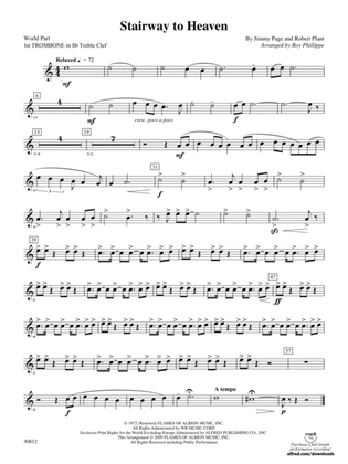 Stairway to Heaven: (wp) 1st B-flat Trombone T.C.