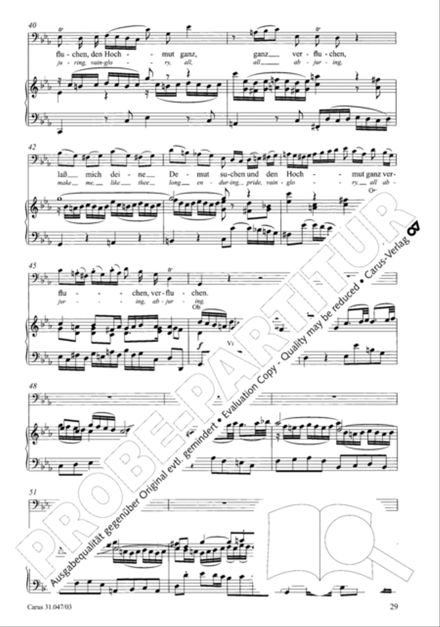 Who himself exalteth shall be abased again (Wer sich selbst erhohet, der soll erniedriget werden) 4-Part scores gallery preview page 30