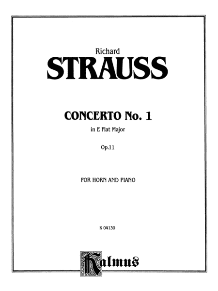 Horn Concerto No. 1, Op. 11 in E-flat Major (Orch.)